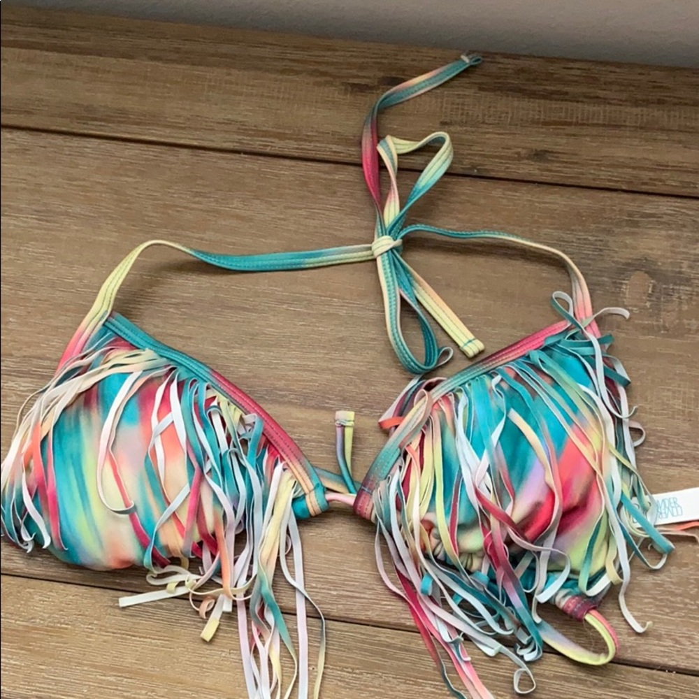 Fringe bikini top